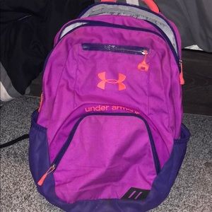 Purple Under Armour backpack